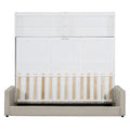 Queen Murphy Bed with Sofa - 2 - in - 1 Design, Storage Solutions & Dual - Piston Mechanism